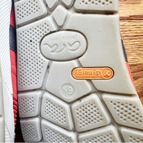 ARA Women’s Larkin Sneakers Woven 6.5 UK/9 US Athletic Cushioned Orange/Gray - Picture 7 of 7